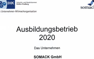 Somack ist Ausbildungsbetrieb 2020